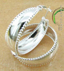 For Resellers - 925 Stamped *Lucky Silver* EARRINGS (CVH080) -Direct Import