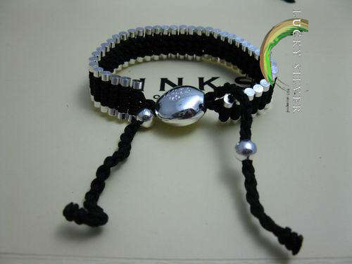 Lucky Silver Linx Charm Bracelet - Designer Inspired (Import)