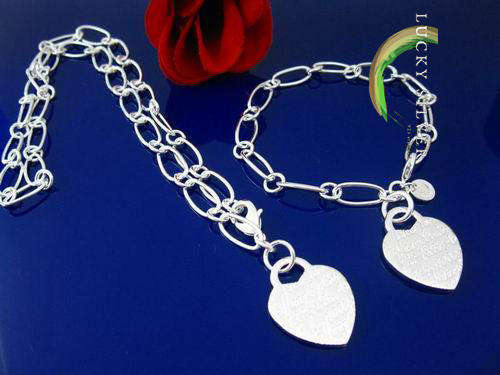 925 Sterling Silver Necklace & Bracelet - Designer Inspired!