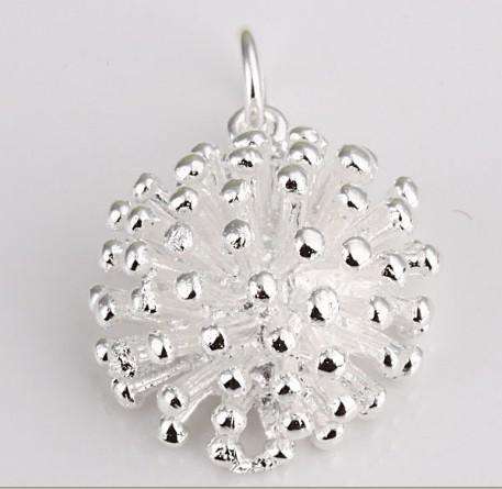 HUGELY POPULAR!!! 925 Sterling Silver EP SEA URCHIN Penant & Necklace! IN STOCK!
