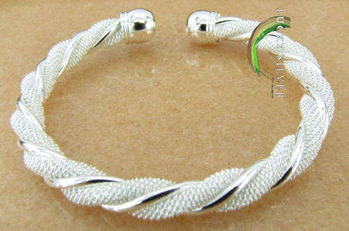 SPECIAL!! R79.50 - 925 Sterling Silver EP TWIST Cuff BANGLE - Ready to Ship!!!