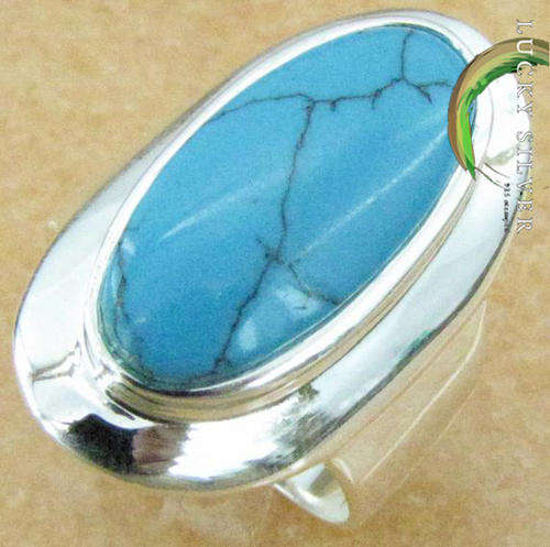 Silver GEMSTONE 925 Stamped RING (Size 7) - Ready to Ship!