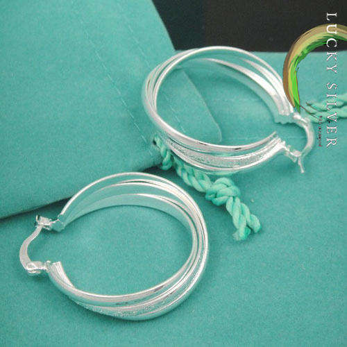 For Resellers - 925 Stamped *Lucky Silver* EARRINGS (KVH008) -Direct Import