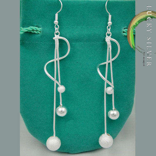 For Resellers - 925 Stamped *Lucky Silver* EARRINGS (KVH063) -Direct Import