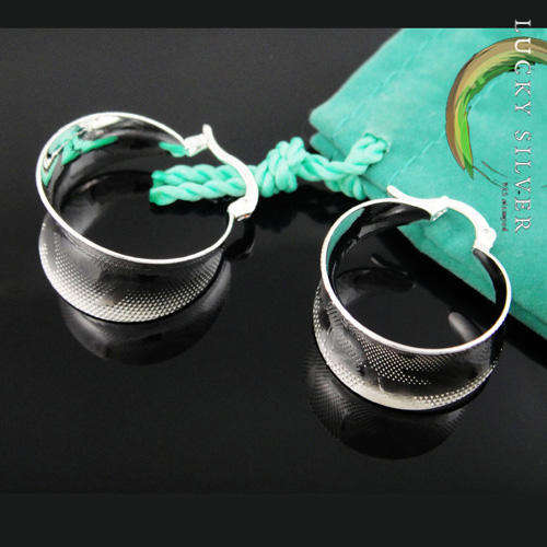 *Lucky Silver* HOOP EARRINGS - Ready to Ship!