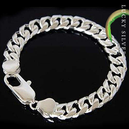 Men's Silverplated Bracelet -10mm/20cm