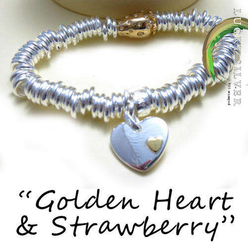 NEW!!! 925 Sterling Silver EP Strethy Links Charm Bracelet (IN STOCK & READY TO SHIP)