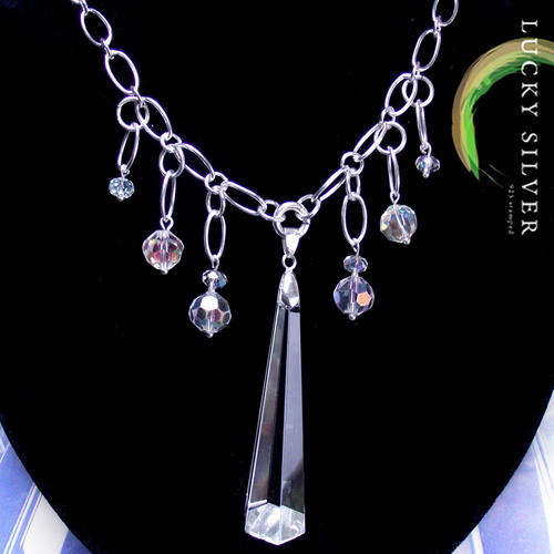 UNIQUE DESIGNS By Lucky Silver - BOLD CRYSTAL Necklace