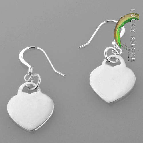 925 Sterling Silver HEART EARRINGS - Ready to Ship