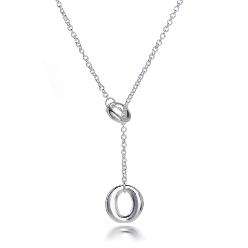 Silver LARIAT NECKLACE - Ready to Ship