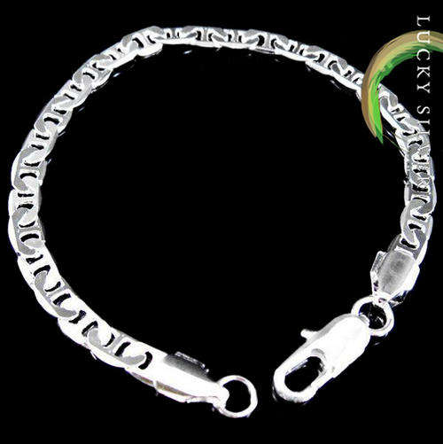 925 Sterling Silverplated Bracelet 6mm/19cm - (In Stock & Ready to Ship)