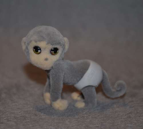 Jungle in My Pocket - Monkey with diaper/nappy