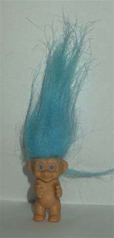 Tiny Troll - Blue Hair