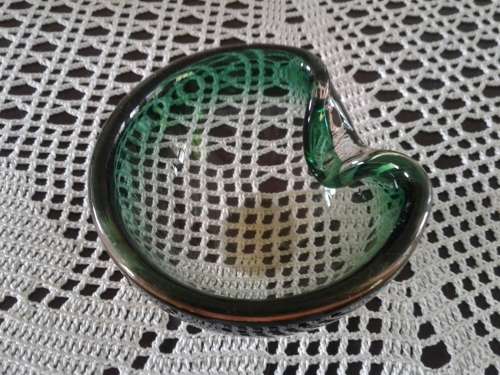 Green Murano Ashtray