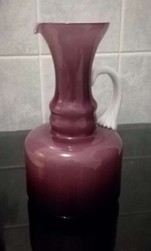 Empoli  Purple and White Pitcher