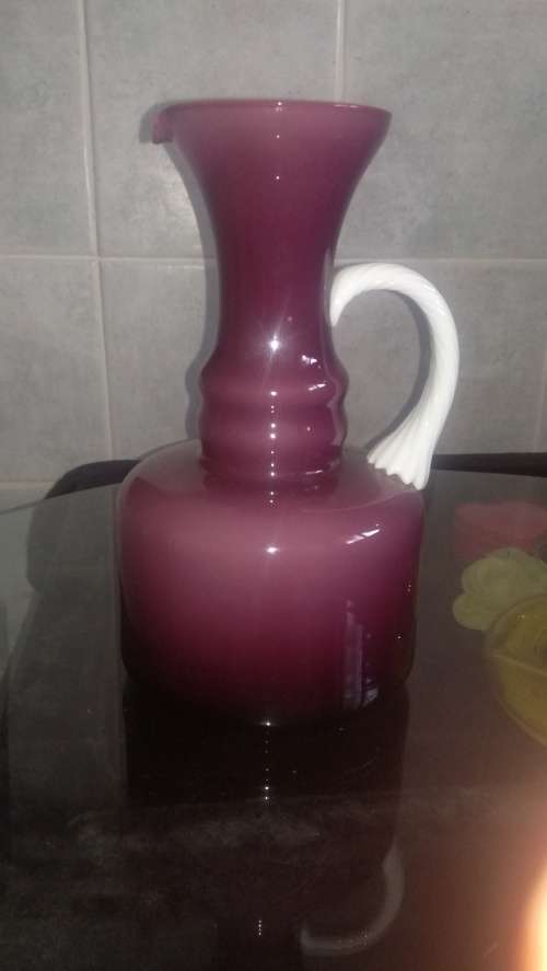 Empoli  Purple and White Pitcher