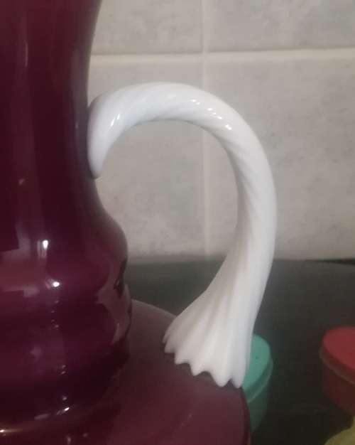 Empoli  Purple and White Pitcher