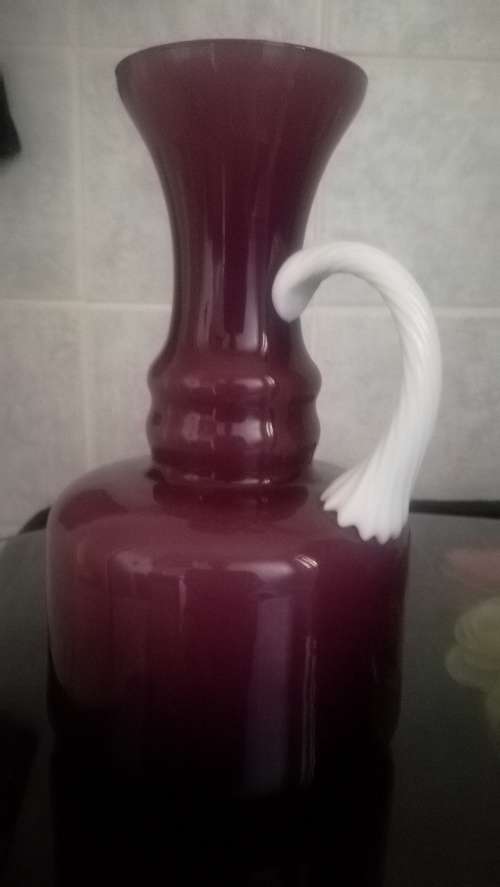 Empoli  Purple and White Pitcher