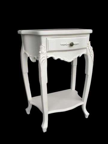 Price reduced French white bedside table