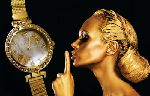 Beautiful Gold Watch with Butterfly detail - Stunning!!!