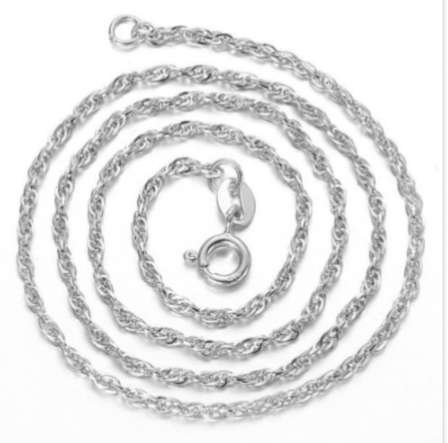 Stunning!!! S925 Silver Necklace Link Chain