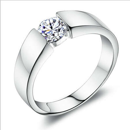 * * NEW ARRIVAL !AUSTRIAN CRYSTAL S925 STERLING SILVER + 18KT WHITE GOLD PLATED SIZE 7.5 / 15