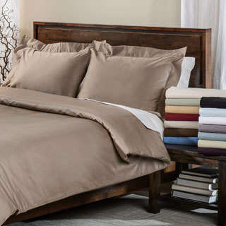 CASA COLLECTION - 500 THREAD COUNT SATIN DUVET COVER SET - 100% Combed Cotton Satin