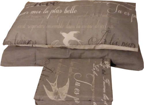 CASA COLLECTION - GREY PRINT - DUVET BALE SET - POLYCOTTON