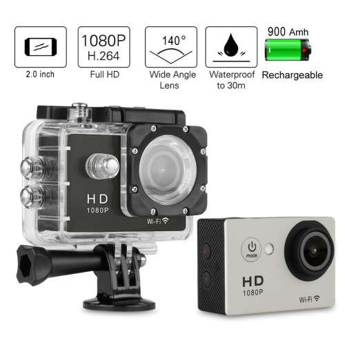 Full HD Sports CAMERA 1080P H.264  (Water proof 30m)
