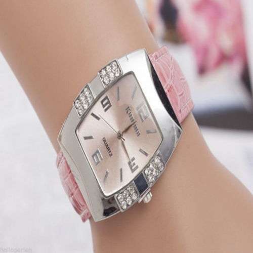 FL HOT European Fashion Women Quartz Wrist Watches Bucket Casual Crystal Unisex