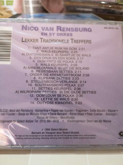Nico van Rensburg En sy Orkes - Lekker Tradisionele Treffers (CD)