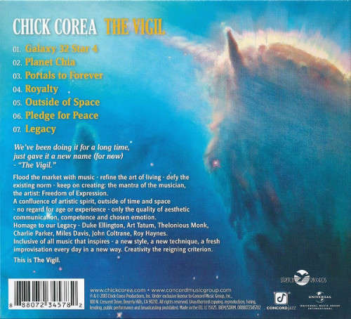 Chick Corea - The Vigil (CD) [New]