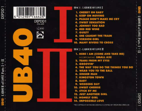 UB40 - Labour Of Love Parts I + II (2 CD)
