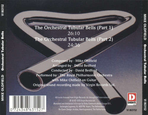 The Orchestral Tubular Bells - The Royal Philharmonic Orchestra With Mike Oldfield (CD) [New]