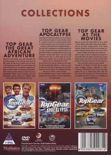 Top Gear - The Great African Adventure / Apocalypse / At The Movies (3DVD, Boxed set) [New]