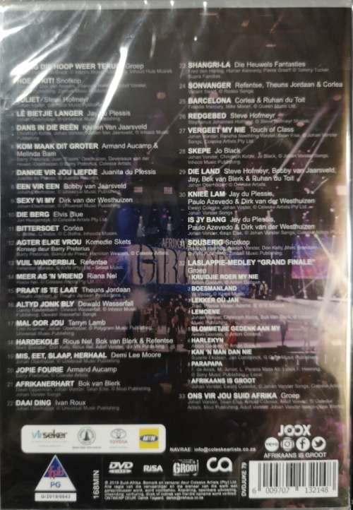 Afrikaans Is Groot 2018 - Die Konsert (DVD) [New]