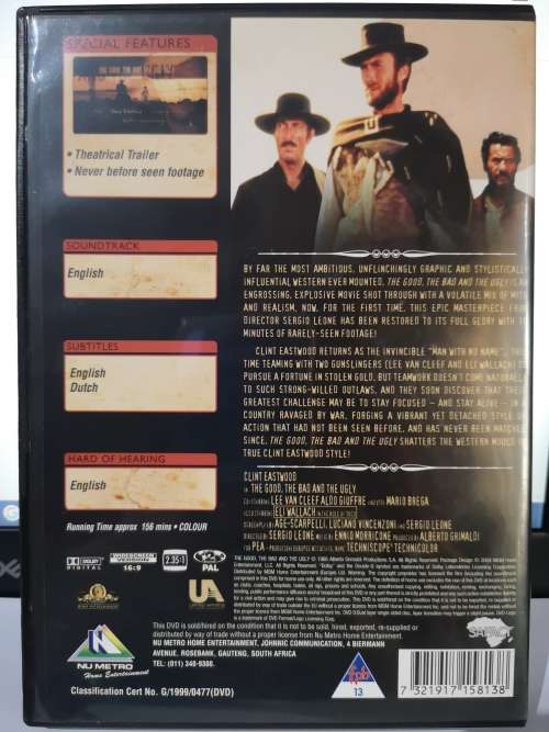 The Good, The Bad and The Ugly (DVD) [New]