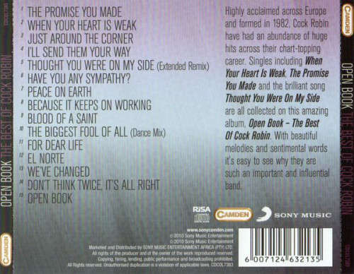 Cock Robin - Open Book/Best of (CD)