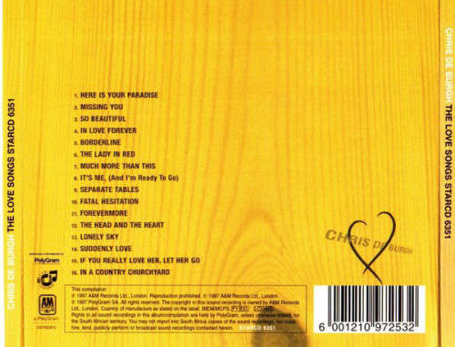 Chris de Burgh - The Love Songs (CD)