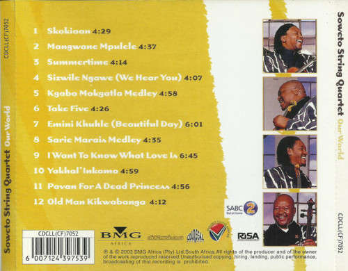 Soweto String Quartet - Our World (CD)