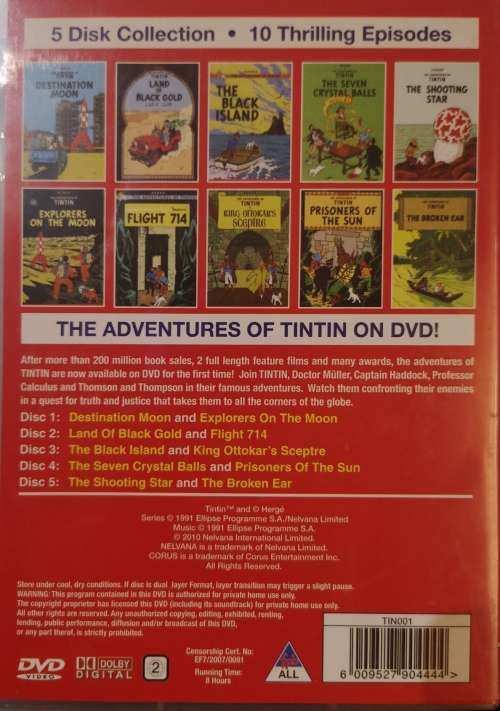 TinTin - The Adventures of TinTin (5-DVD Box Set)