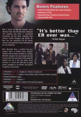 Grey`s Anatomy - Season 1 (3 DVD)