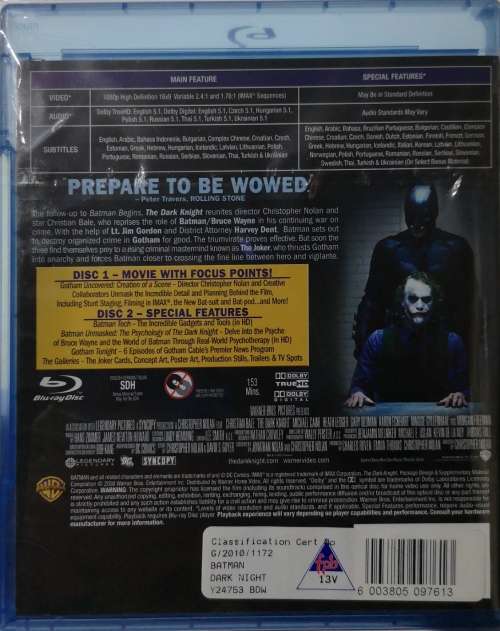 The Dark Knight - Two-disc Special Edition (Blu-ray) [New]