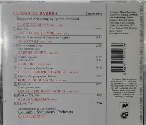 Barbra Streisand - Classical Barbra (CD)