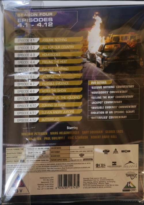 CSI -  Las Vegas - Season 4 - Episodes 4.1 - 4.12 (3-DVD)