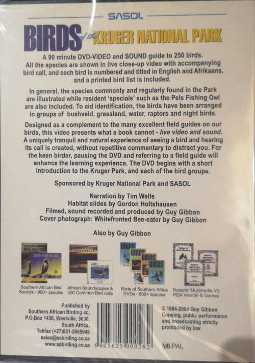 Birds Of The Kruger National Park - Guy Gibbon (DVD) [New]