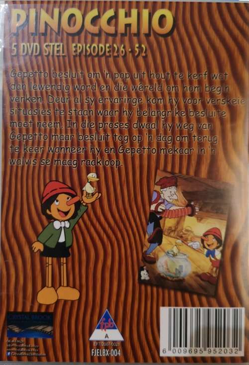 Pinocchio Box Set 2 Episodes 26 - 52 (5-DVD)