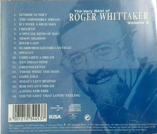 Roger Whittaker - The Very Best Of Volume 2 (CD)