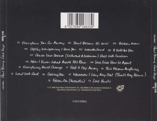 Paul Young - Love Songs (CD)
