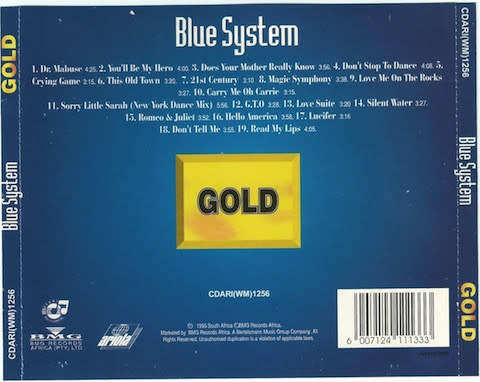Blue System - Gold (CDARI1256) (CD)